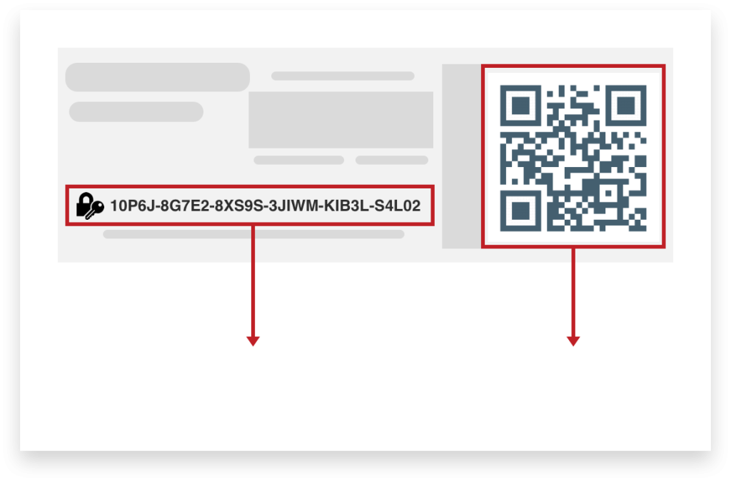 Ключ продукта и QR-код на упаковке ремня ГРМ Gates.